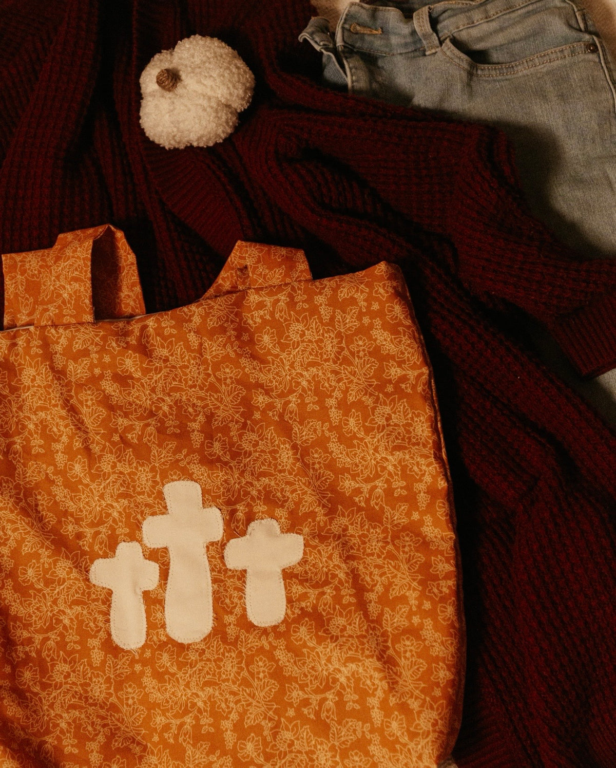 Orange Cream with Cream Crosses