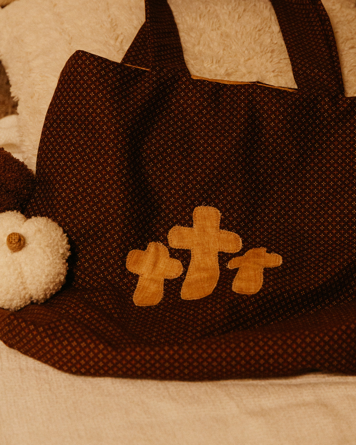 Brown with Tan Crosses