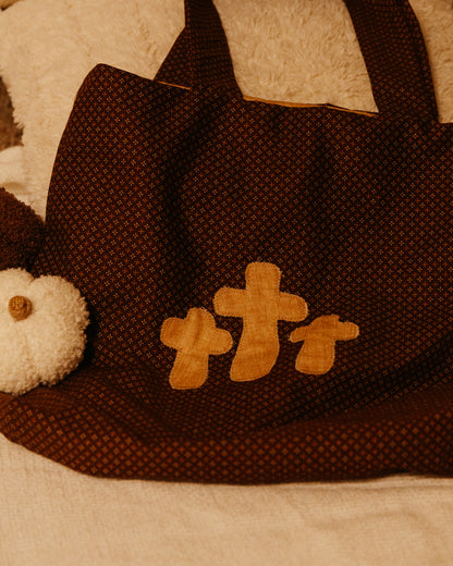 Brown with Tan Crosses